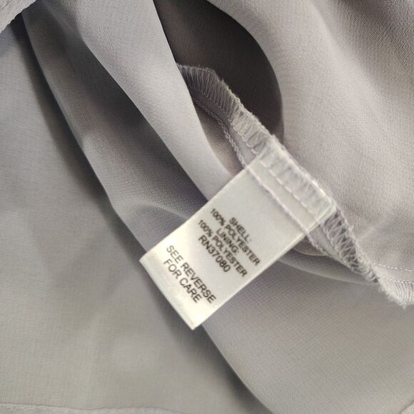 Cato Women's Off The Shoulder Pokadot Flutter Bell Sleeve Lavender Gray Size 18W - Picture 10 of 10